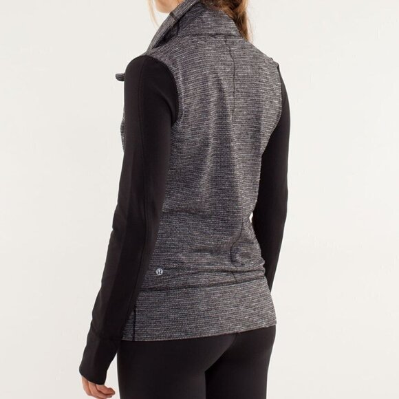 Lululemon Daily Yoga Jacket - 6 Coco Pique Black / Black - Picture 2 of 7